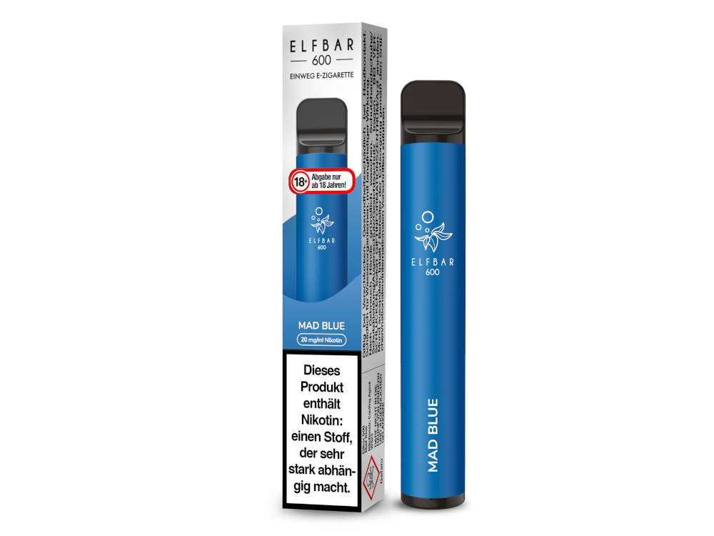Elfbar 600 Einweg E-Zigarette - Mad Blue 20 mg/ml