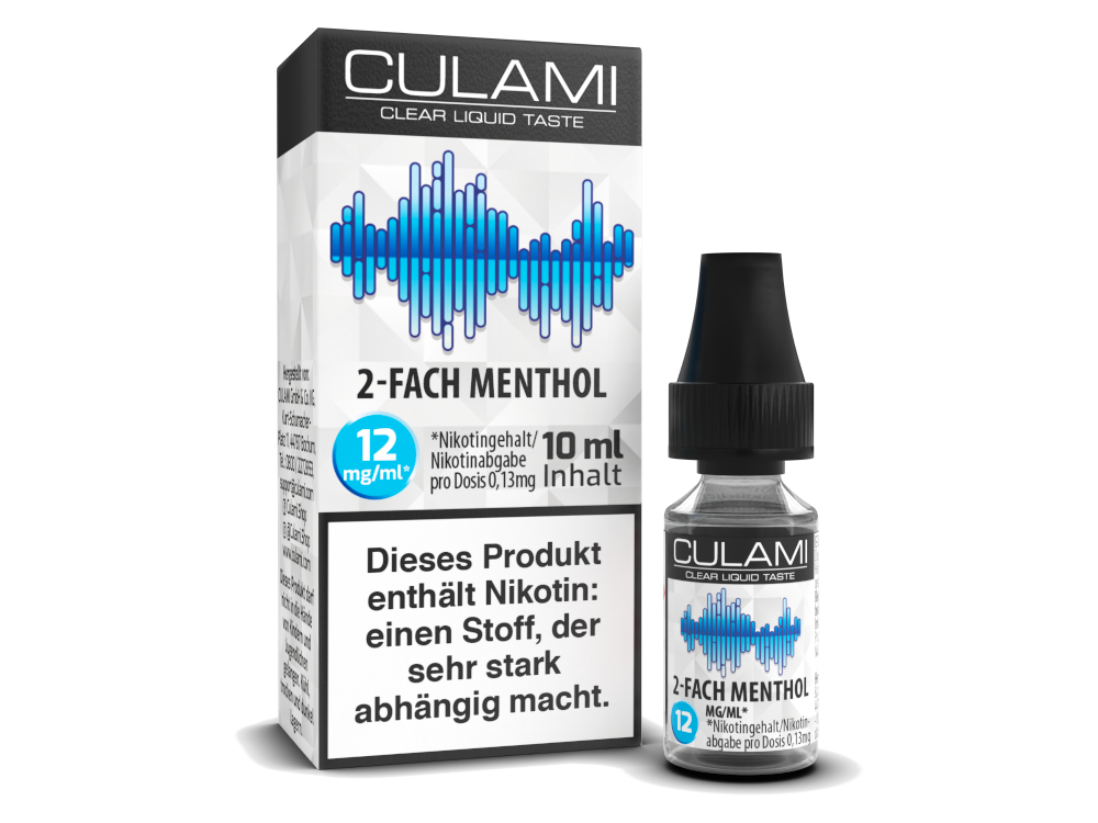 Culami - 2-Fach Menthol E-Zigaretten Liquid 12 mg/ml