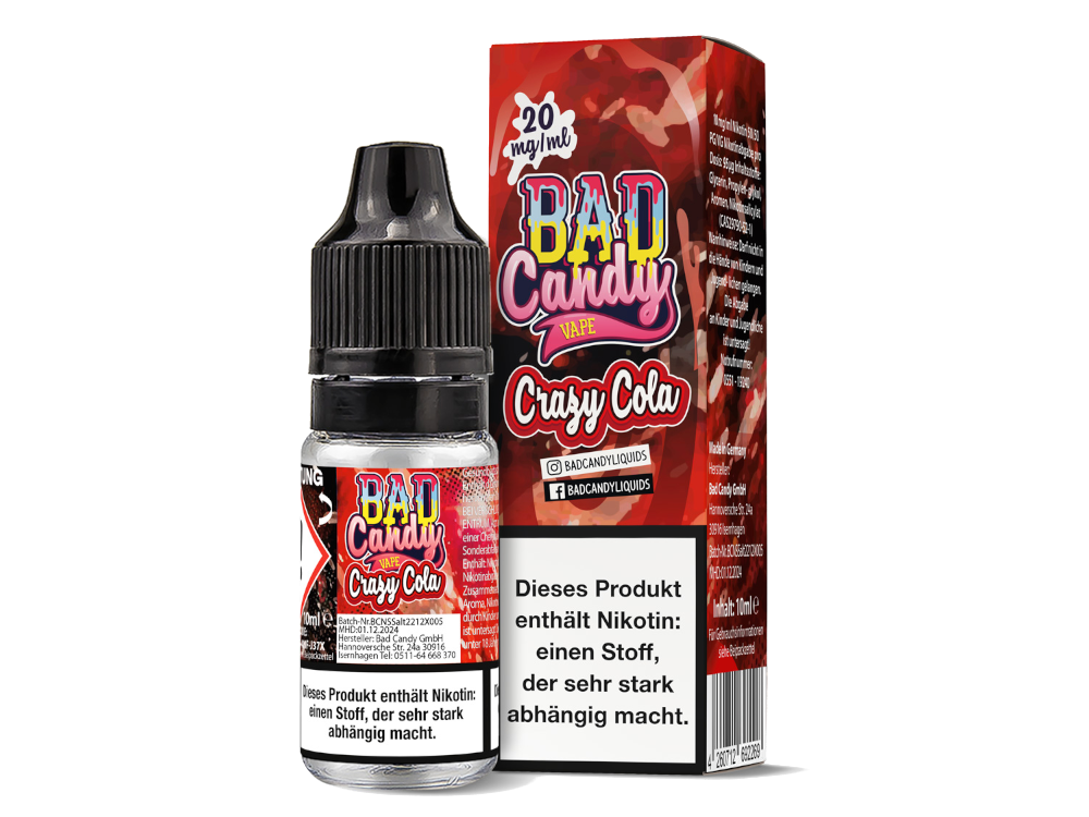 Bad Candy Liquids - Crazy Cola - Nikotinsalz Liquid 20 mg/ml