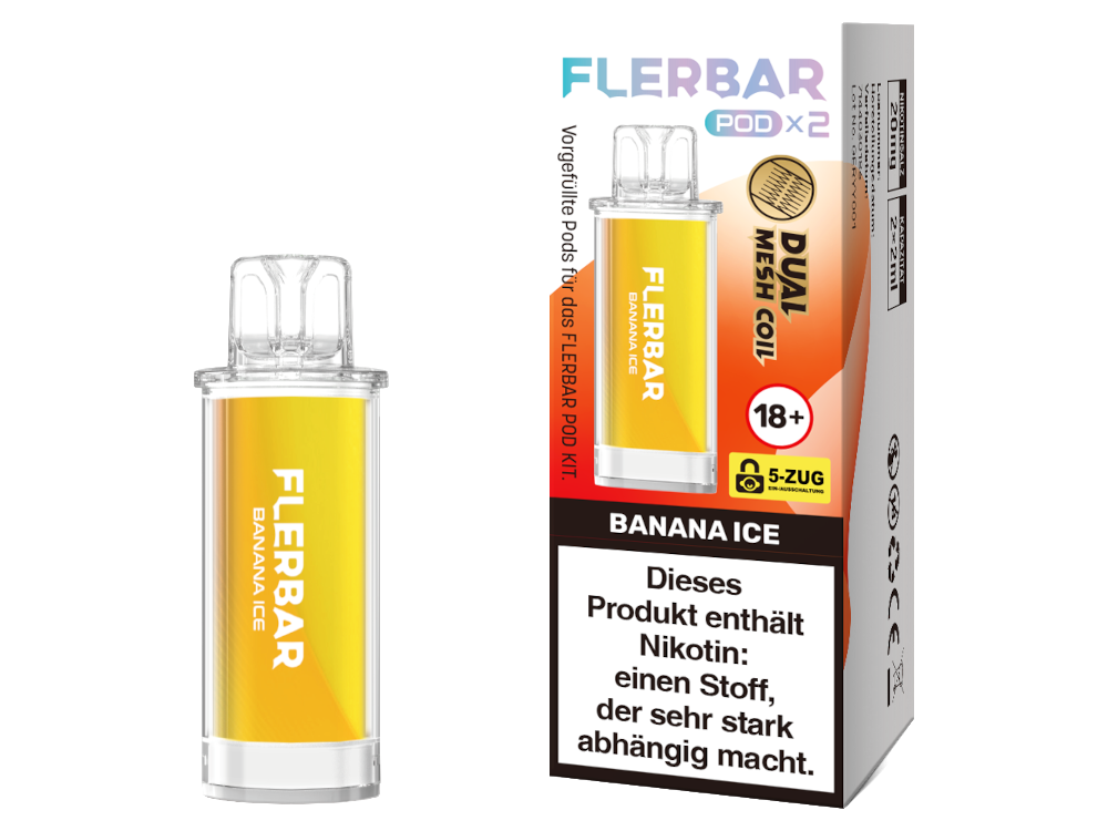 Flerbar - POD Banana Ice 20 mg/ml (2 Stück pro Packung)