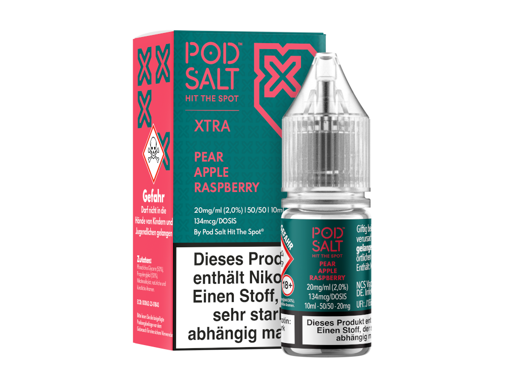 Pod Salt X - Pear Apple Raspberry - Nikotinsalz Liquid 20 mg/ml