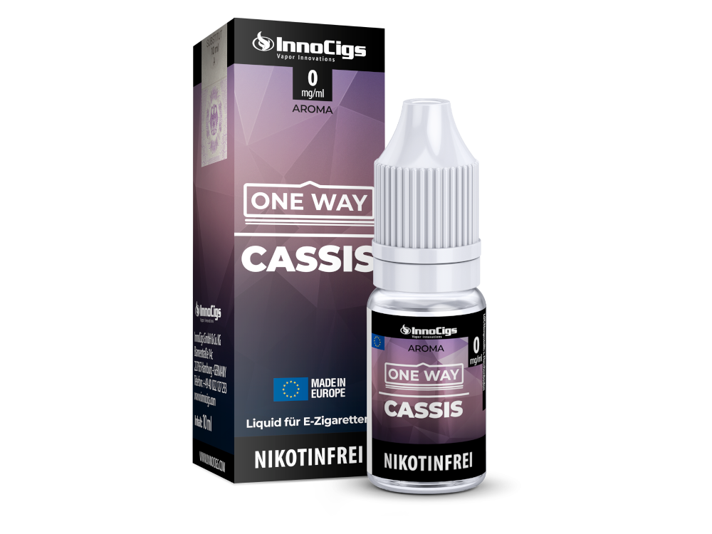 InnoCigs - One Way - Cassis - Nikotinsalz Liquid 0 mg/ml