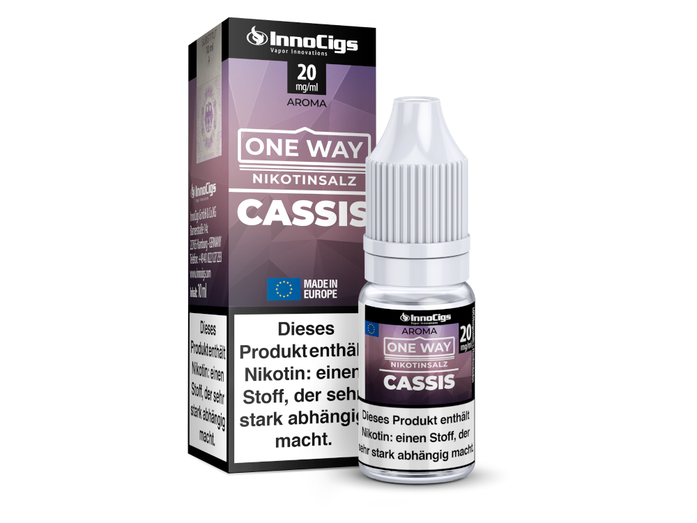 InnoCigs - One Way - Cassis - Nikotinsalz Liquid 20 mg/ml
