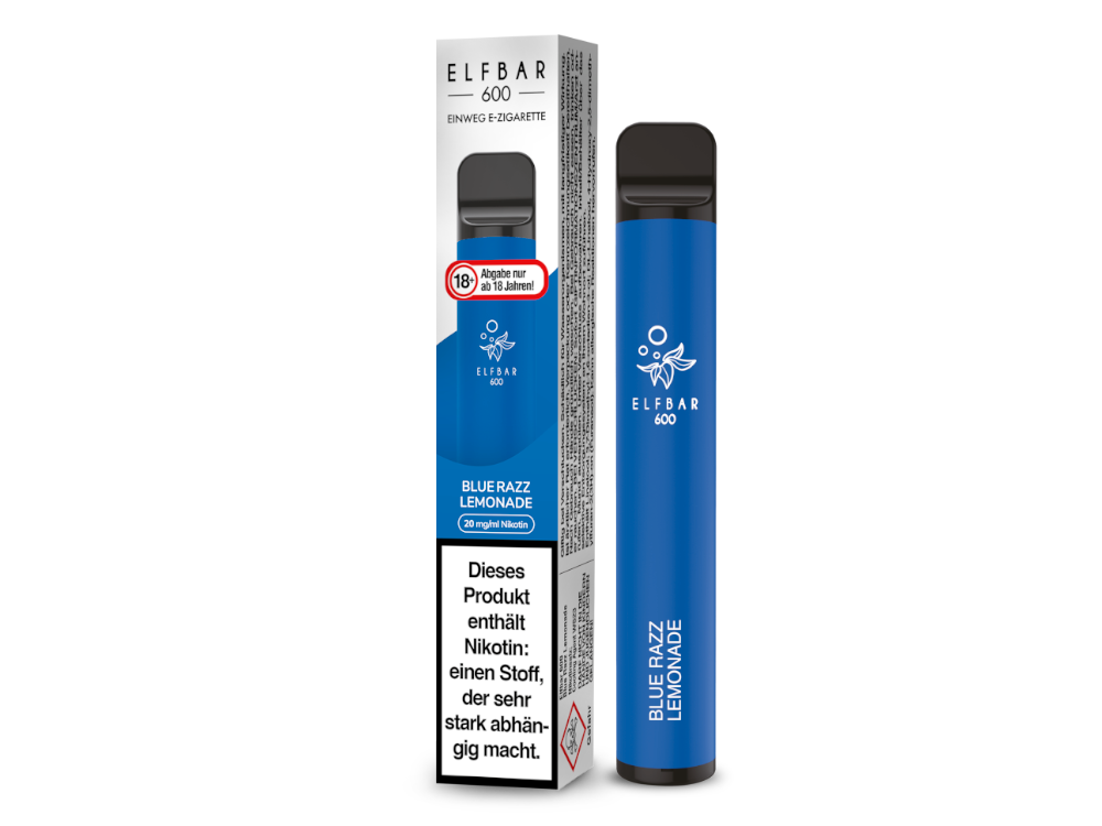 Elfbar - 600 Einweg E-Zigarette - Blue Razz Lemonade 20 mg/ml