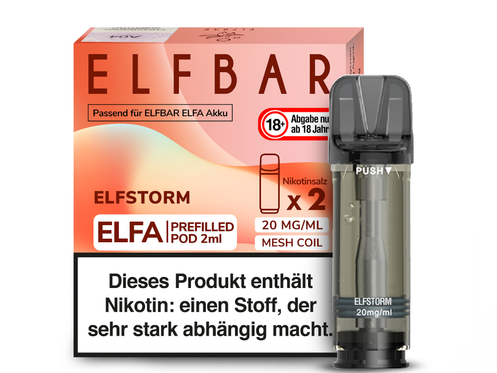 Elfbar - Elfa Pod Elfstorm 20mg/ml (2 Stück pro Packung)