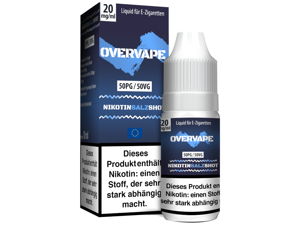 Overvape - Nikotinsalz Shot 50PG/50VG 20 mg/ml