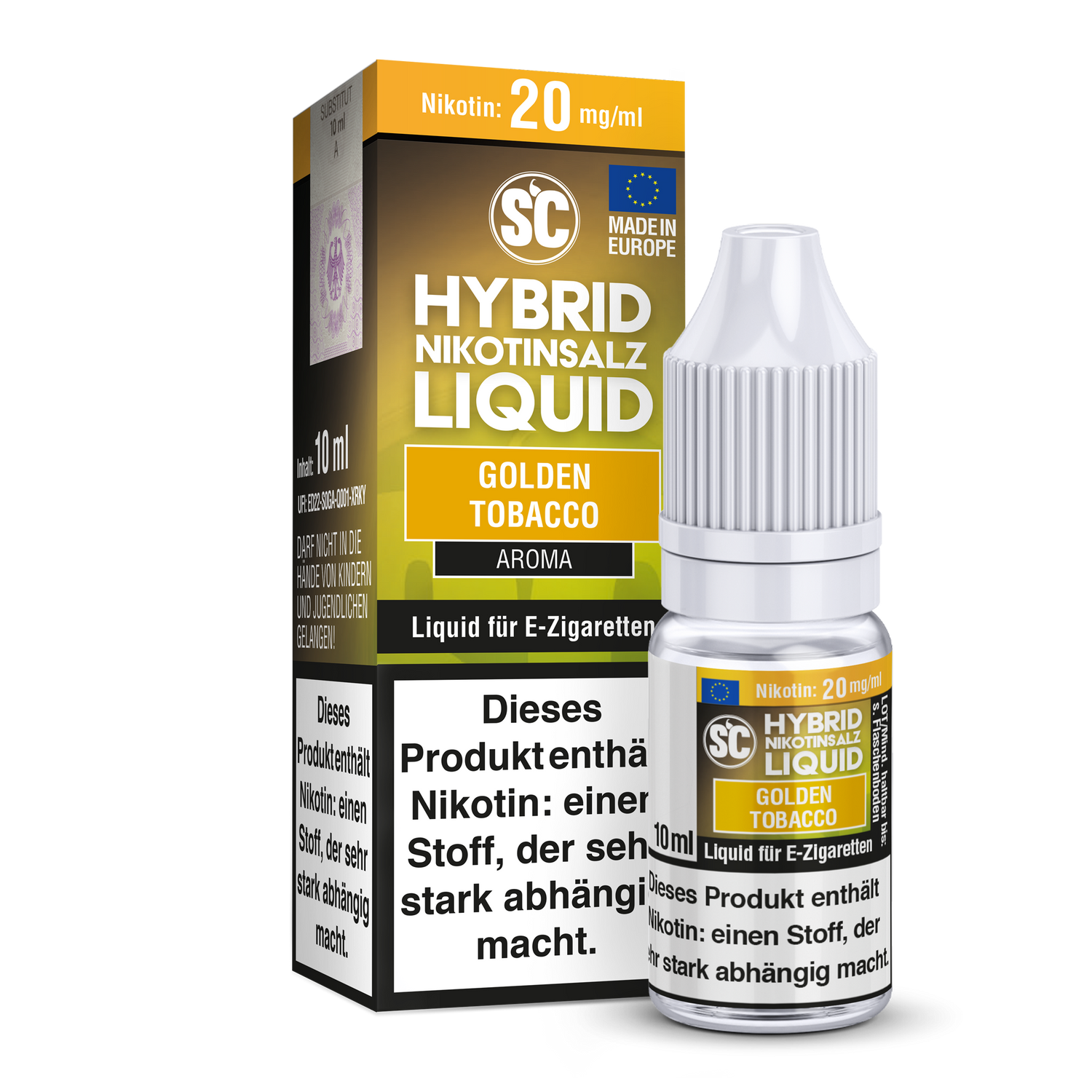 SC - Golden Tobacco - Hybrid Nikotinsalz Liquid 10 mg/ml