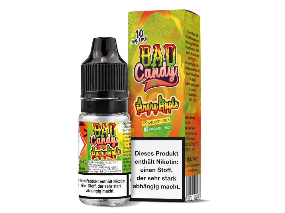 Bad Candy Liquids - Angry Apple - Nikotinsalz Liquid 10 mg/ml