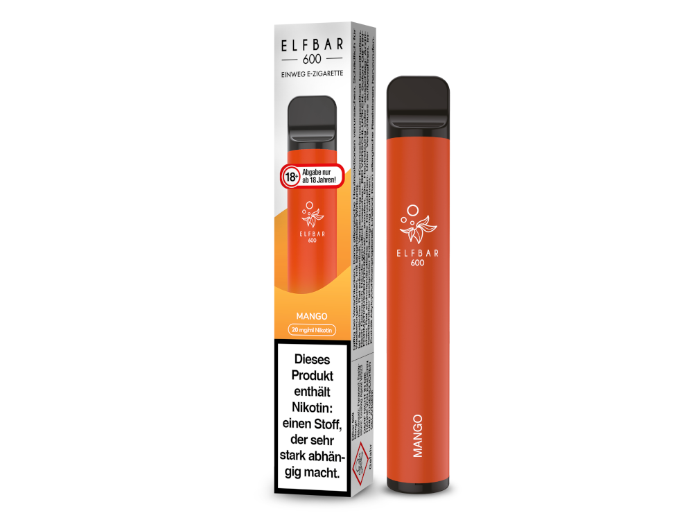Elfbar 600 Einweg E-Zigarette - Mango 20 mg/ml