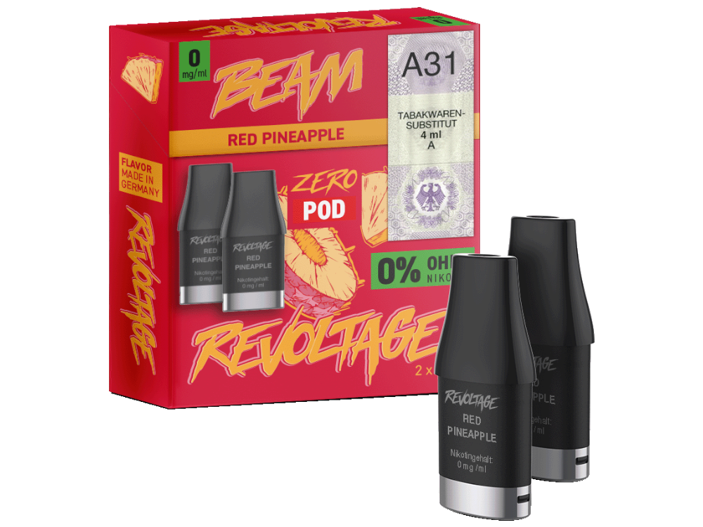 Revoltage - Beam Pod Red Pineapple 0 mg/ml (2 Stück pro Packung)