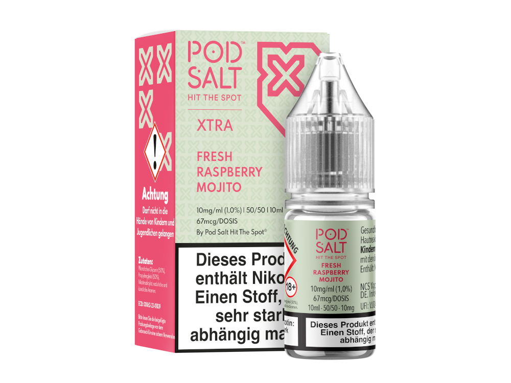 Pod Salt X - Fresh Rasperry Mojito - Nikotinsalz Liquid 10 mg/ml