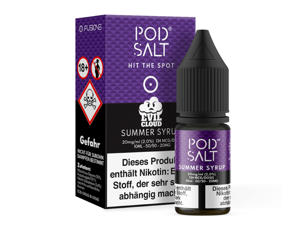 Pod Salt Fusion - Summer Syrup - Nikotinsalz Liquid 20 mg/ml