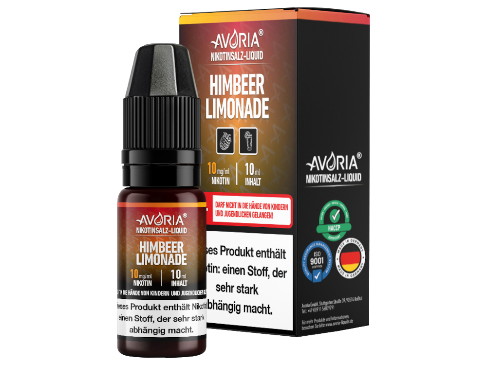 Avoria - Himbeer-Limonade - Nikotinsalz Liquid 20 mg/ml