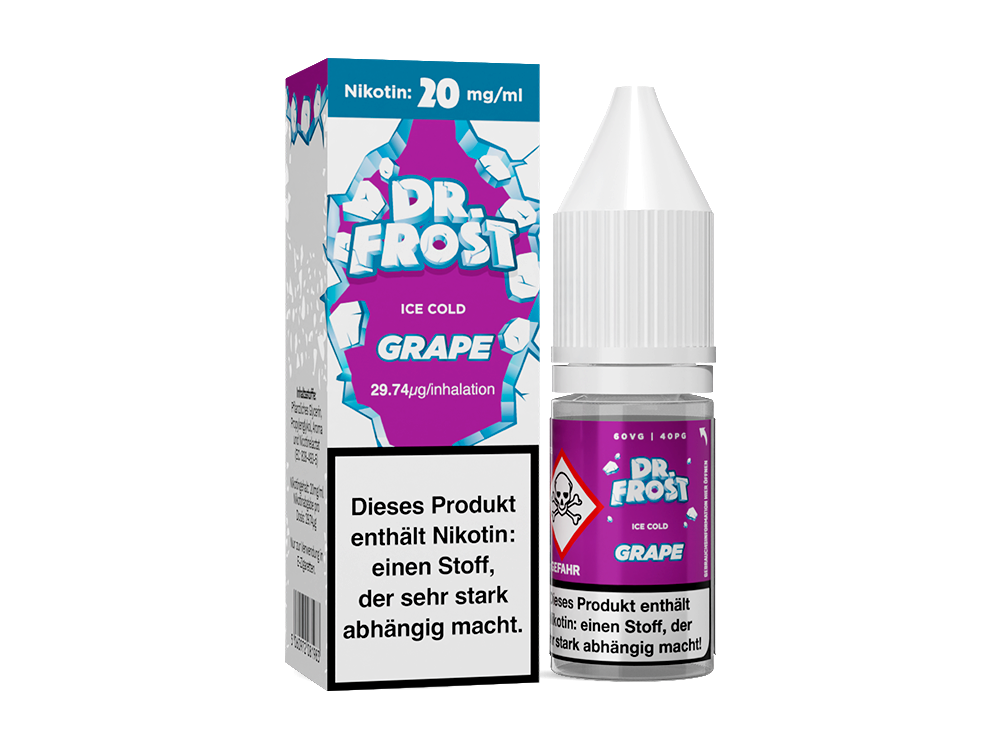 Dr. Frost - Ice Cold - Grape - Nikotinsalz Liquid 20 mg/ml