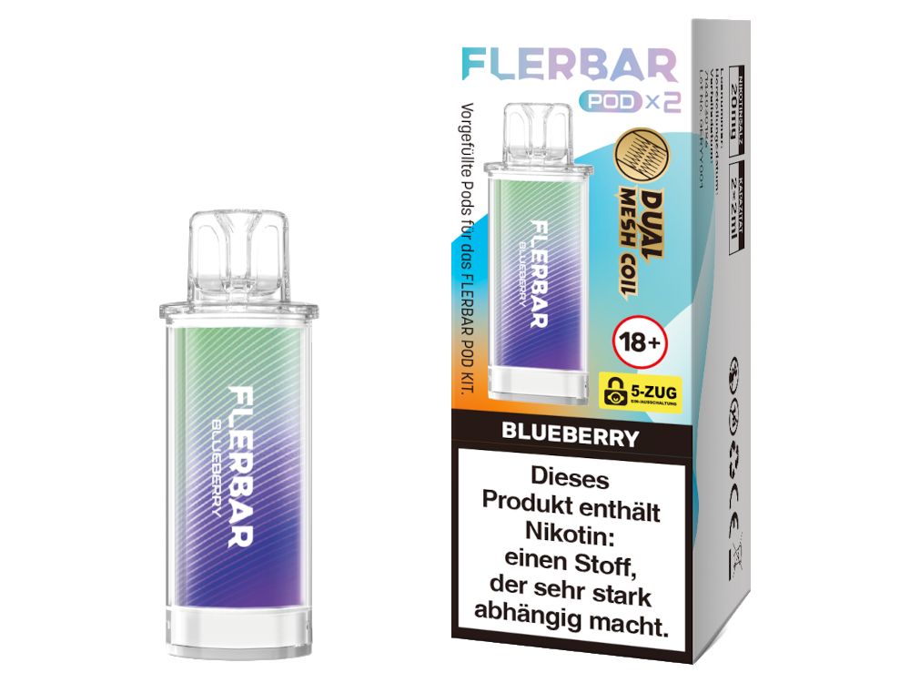 Flerbar - POD Blueberry 20 mg/ml (2 Stück pro Packung)
