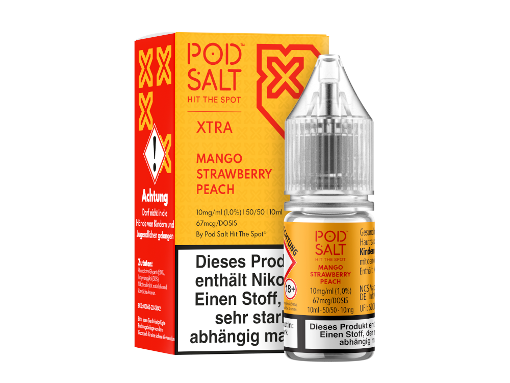 Pod Salt X - Mango Strawberry Peach - Nikotinsalz Liquid