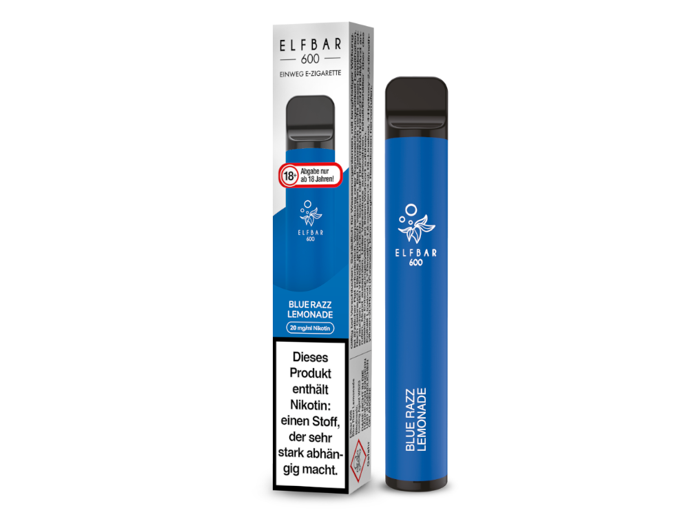 Elfbar - 600 Einweg E-Zigarette - Blue Razz Lemonade 20 mg/ml