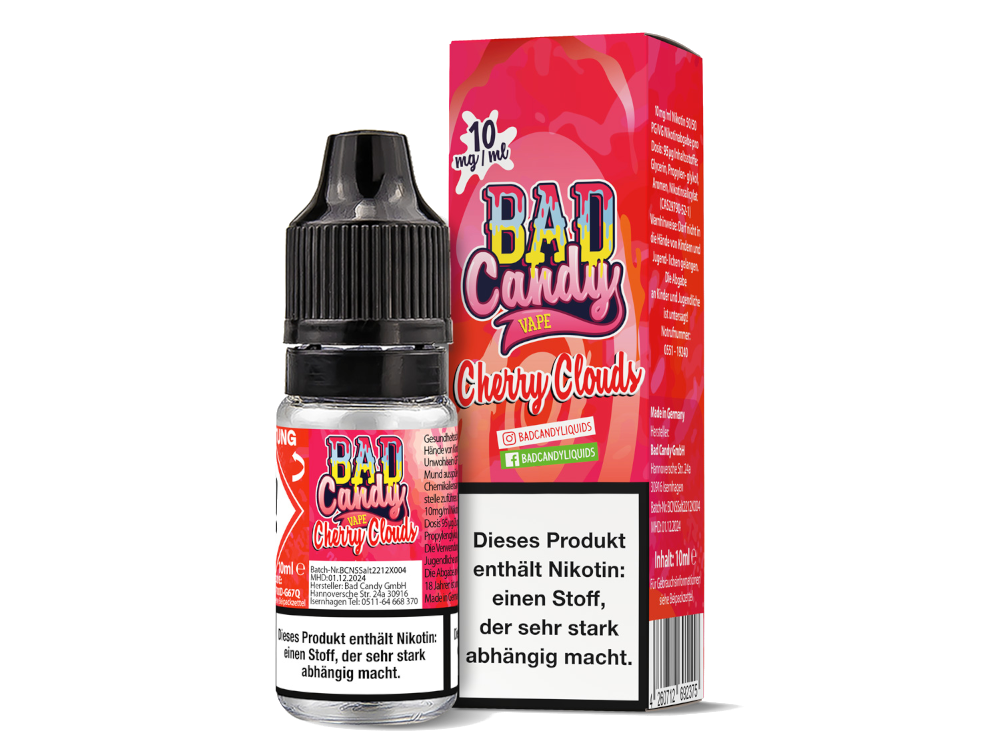 Bad Candy Liquids - Cherry Cloud - Nikotinsalz Liquid 10 mg/ml 