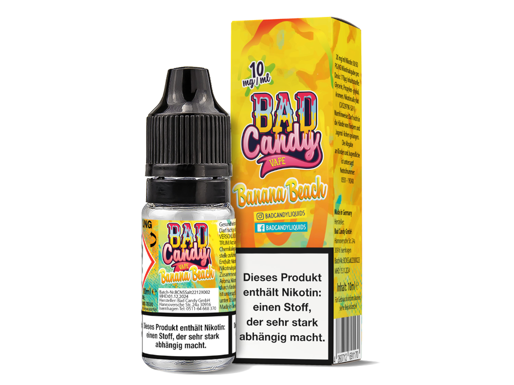 Bad Candy Liquids - Banana Beach - Nikotinsalz Liquid 10 mg/ml