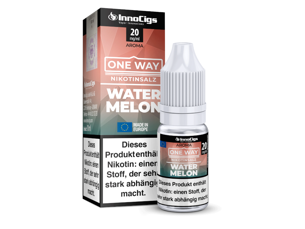 InnoCigs - One Way - Watermelon - Nikotinsalz Liquid 0 mg/ml