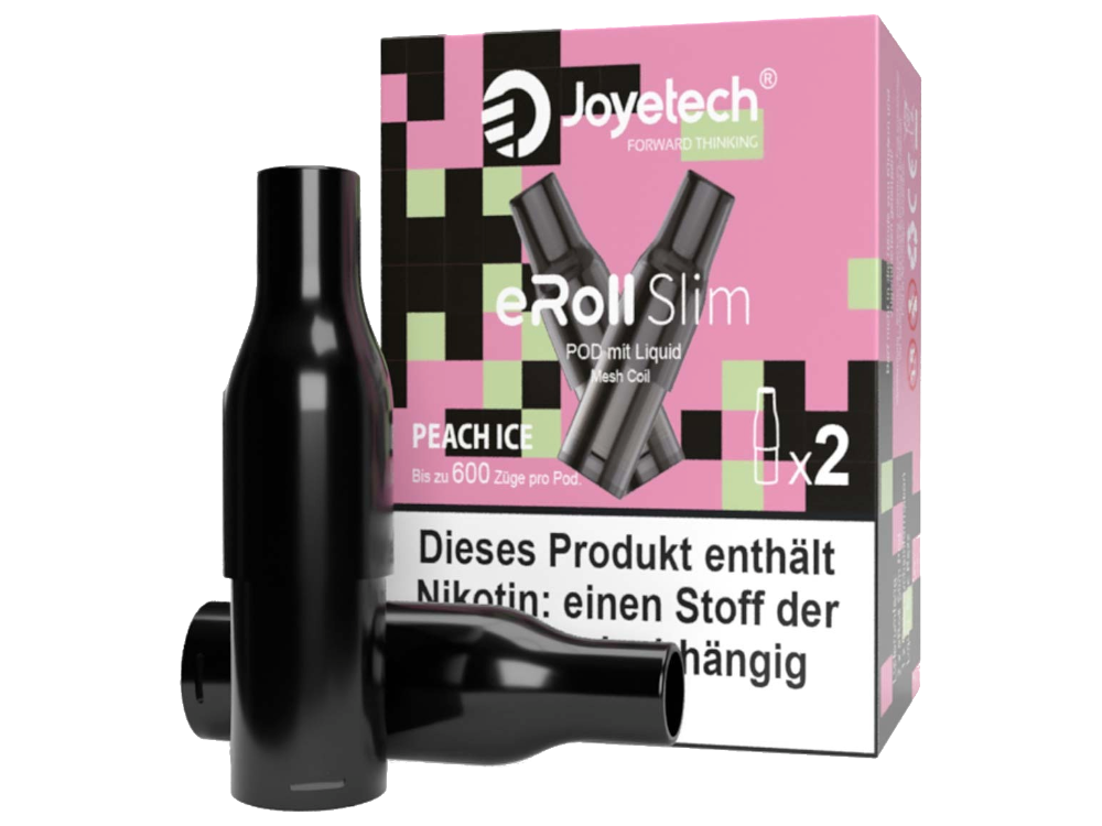 Joyetech - eRoll Slim Pod Peach Ice 20 mg/ml (2 Stück pro Packung)