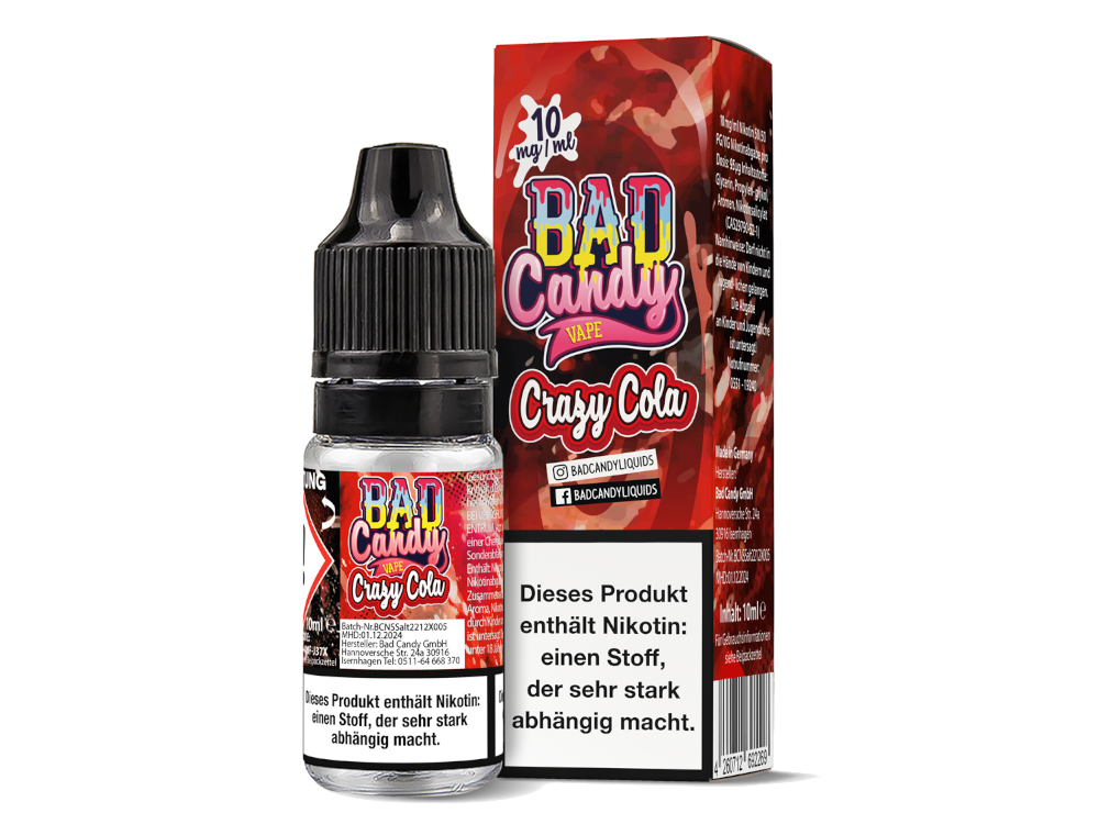 Bad Candy Liquids - Crazy Cola - Nikotinsalz Liquid 10 mg/ml