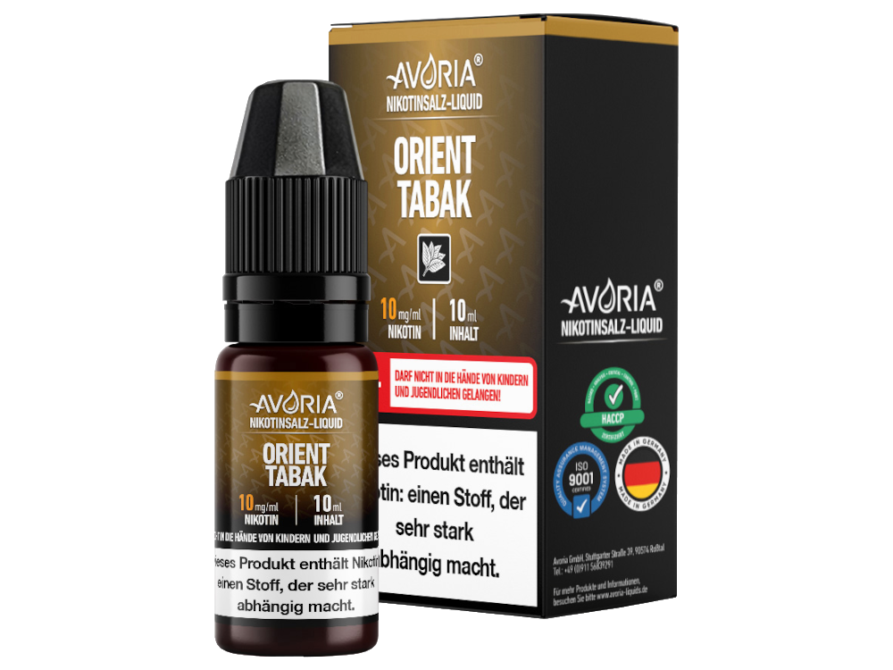 Avoria - Orient Tabak - Nikotinsalz Liquid 20 mg/ml