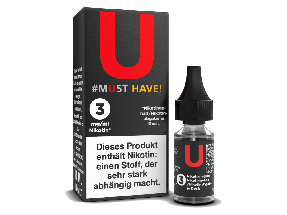 Must Have - U - E-Zigaretten Liquid 3 mg/ml